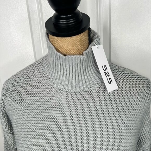 Sz XS 525 America Talia Diamond Stitch Pullover In Iceberg NWT $119 MSRP - Picture 5 of 12